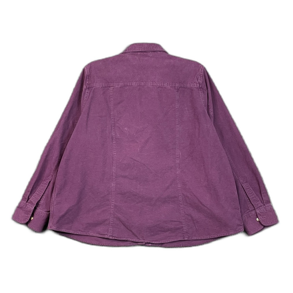 Vintage 90s L.L.Bean Chamois Shirt Womens 2X Long Sleeve Button Up Corpore Retro - Picture 2 of 7